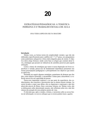 Temática indígena na escola