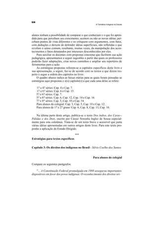 Temática indígena na escola