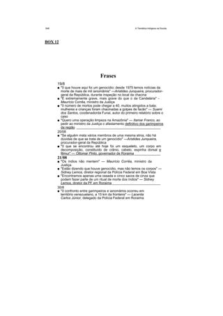 Temática indígena na escola