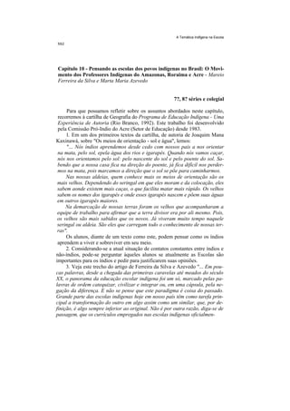 Temática indígena na escola