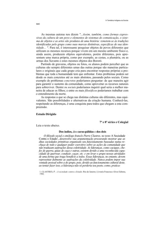 Temática indígena na escola