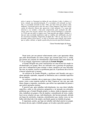 Temática indígena na escola