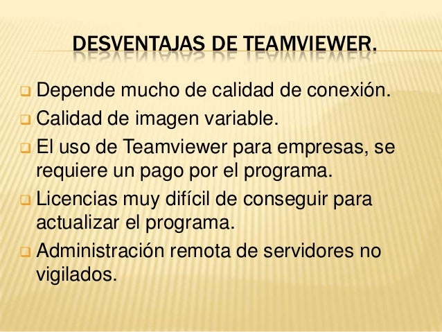 Resultado de imagen para teamviewer ventajas y desventajas