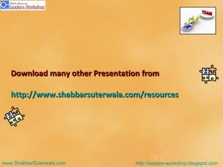 Download many other Presentation from http://www.shabbarsuterwala.com/resources   