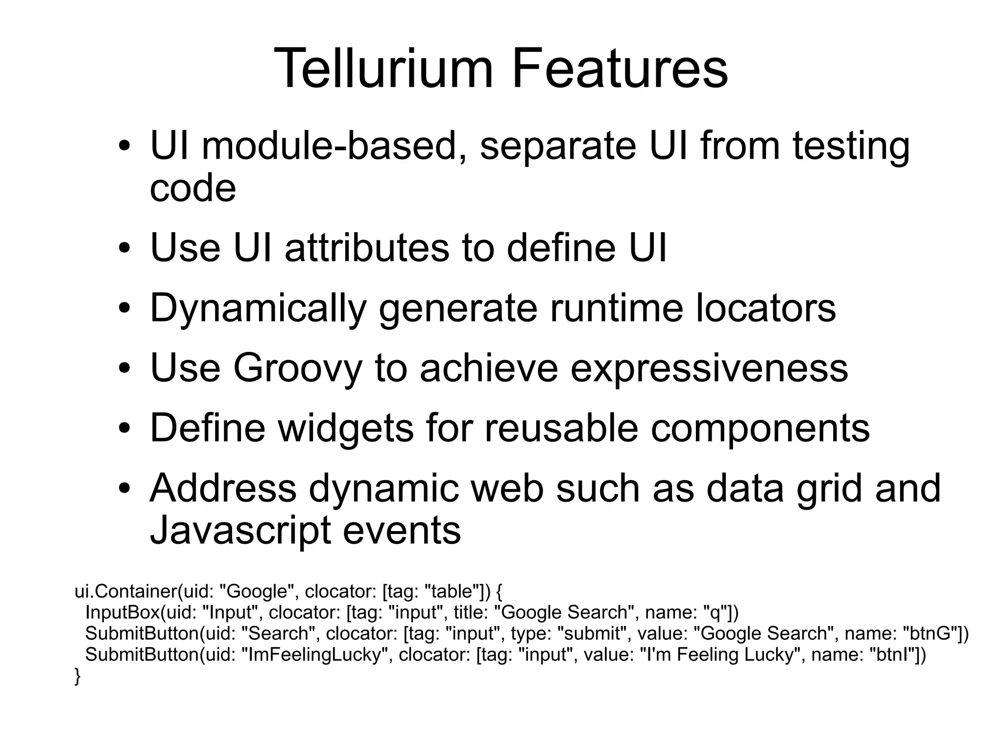 Ten Minutes To Tellurium
