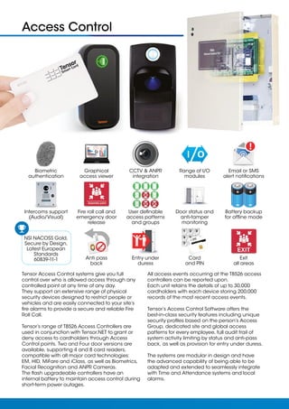 Tensor Access Tensor Time and Attendance, Access Control, CCTV, HR and Visitor ...