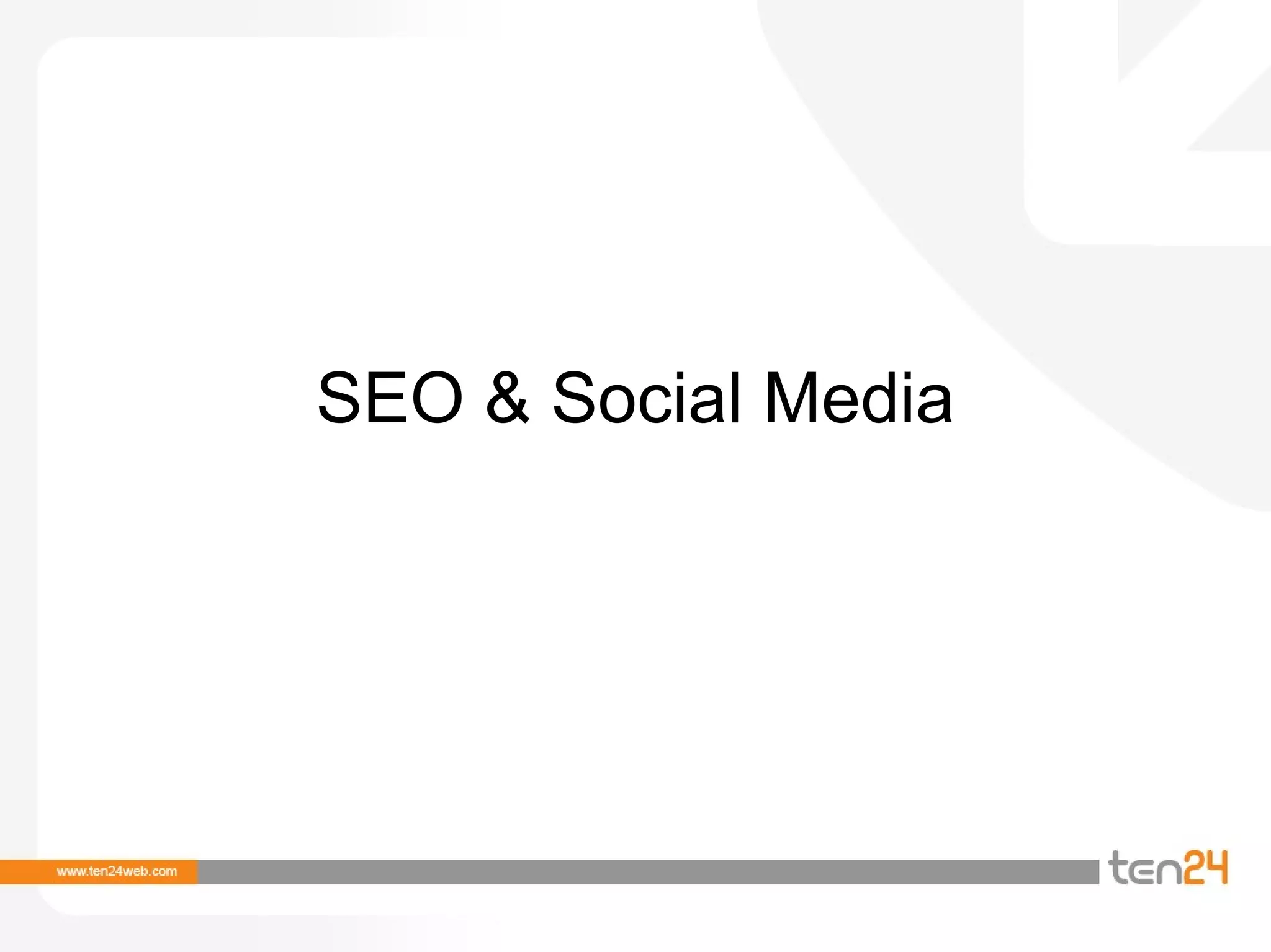 SEO & Social Media 