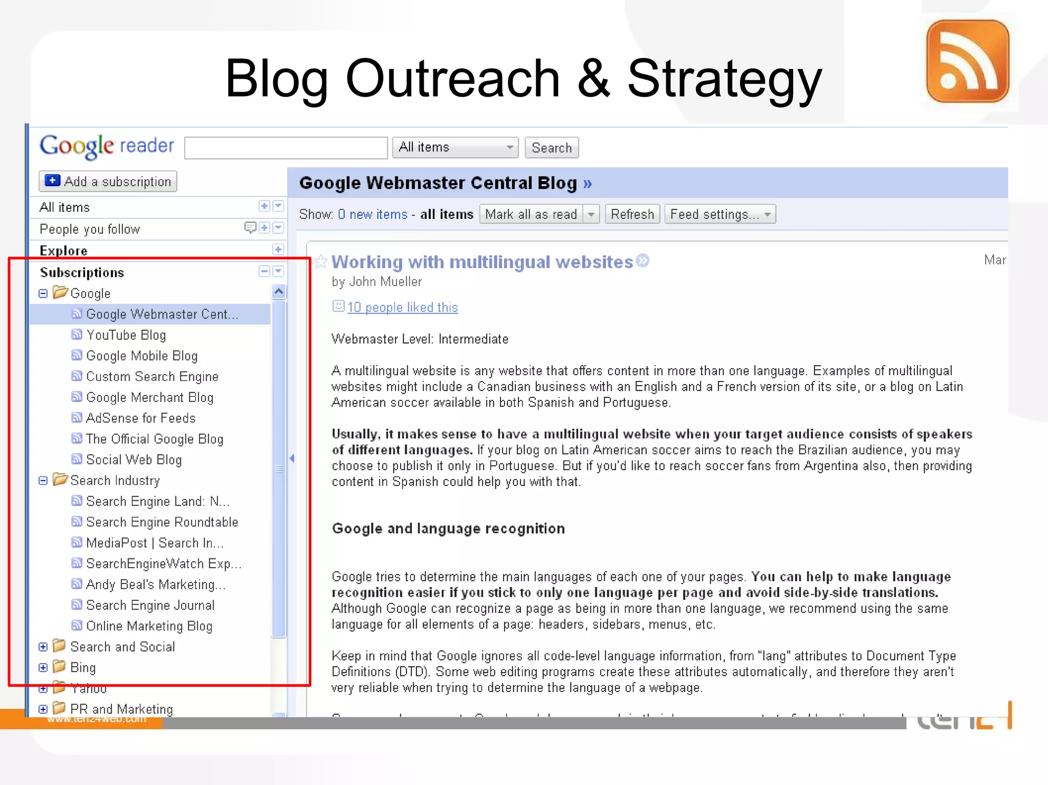 Blog Outreach & Strategy 