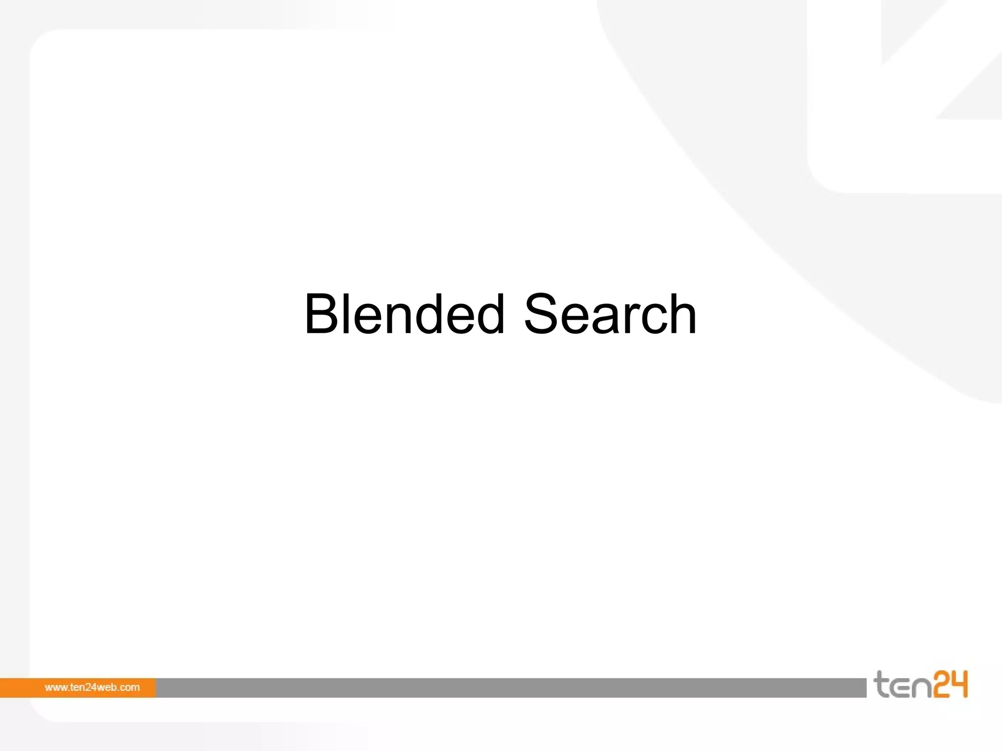 Blended Search 