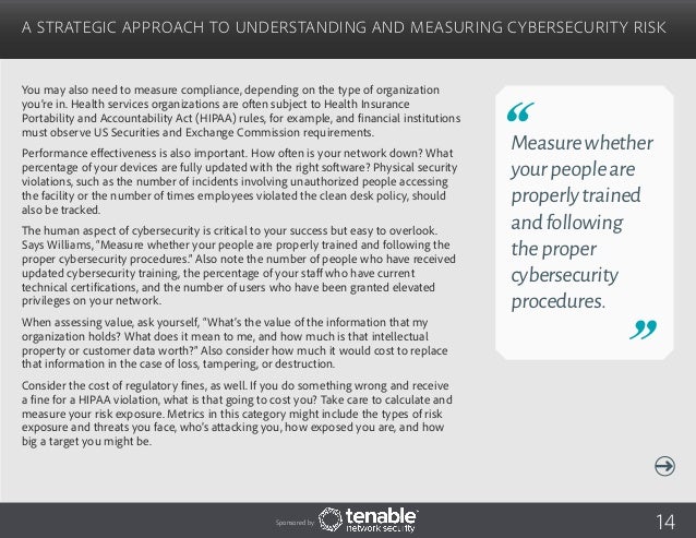 Practical Approach To Cybersecurity Metrics Reporting