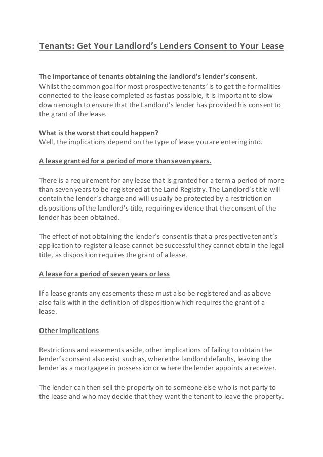 Land Registry Restrictions >> Tenants Get Your Landlord S Lenders Consent To Your Lease Land Registry Restrictions >> Tenants Get Your Landlord S Lenders Consent To Your Lease
