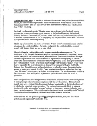 Tenants In Foreclosure  Hearne