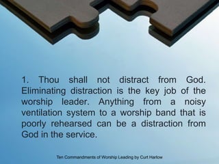 Ten Commandments of Worship Leading by Curt Harlow | PPTX