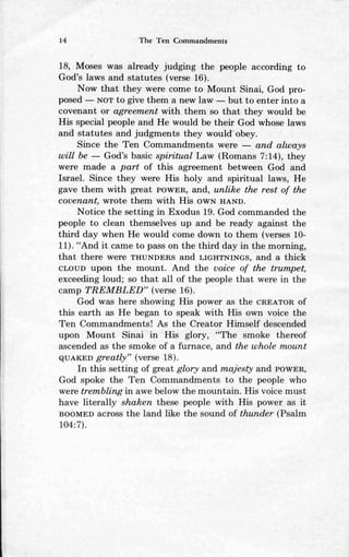 Ten commandments (prelim 1972)