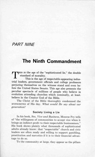 Ten commandments (prelim 1972)