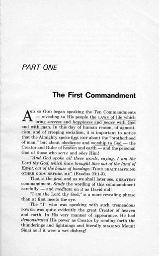 Ten commandments (prelim 1972)