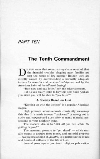 Ten commandments (prelim 1972)