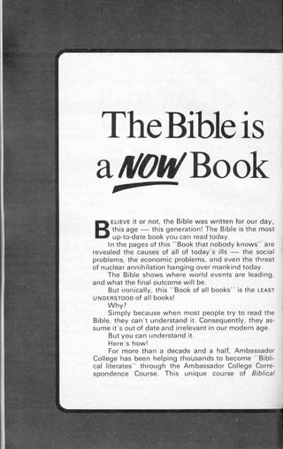 Ten commandments (prelim 1972)