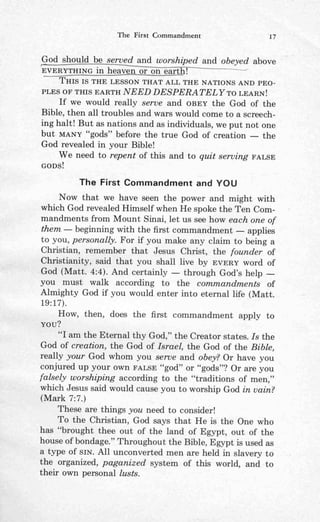 Ten commandments (prelim 1972)