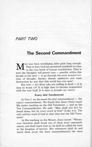 Ten commandments (prelim 1972)