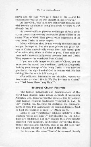 Ten commandments (prelim 1972)