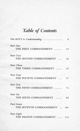 Ten commandments (prelim 1972)