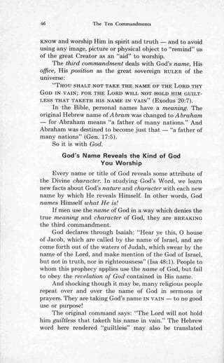 Ten commandments (prelim 1972)