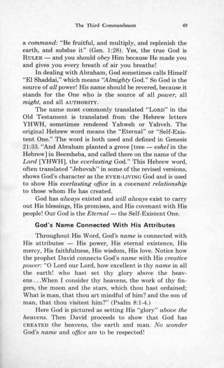 Ten commandments (prelim 1972)