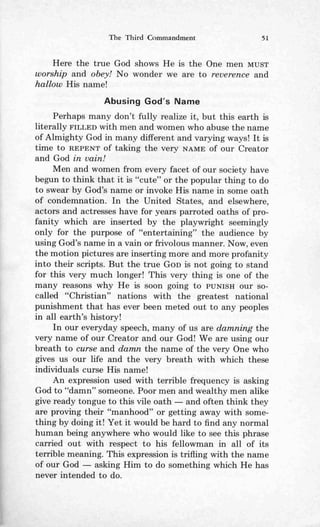 Ten commandments (prelim 1972)