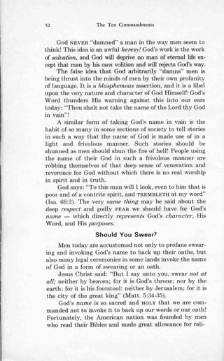 Ten commandments (prelim 1972)