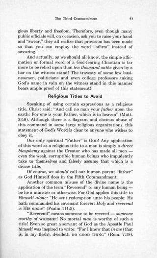 Ten commandments (prelim 1972)