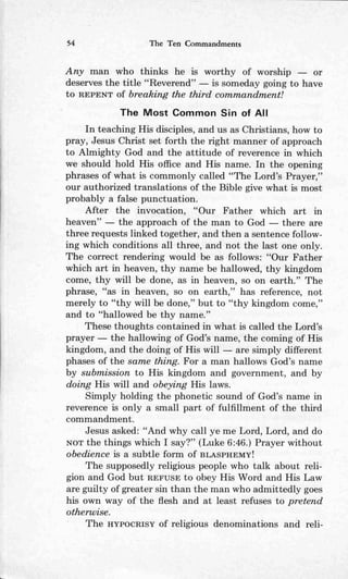 Ten commandments (prelim 1972)