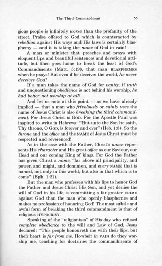 Ten commandments (prelim 1972)