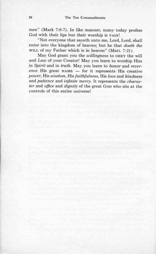 Ten commandments (prelim 1972)