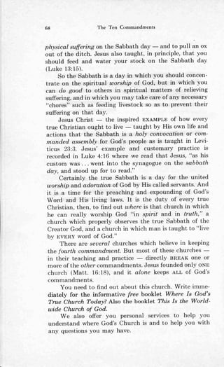 Ten commandments (prelim 1972)