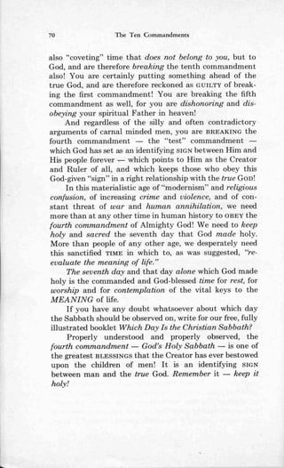 Ten commandments (prelim 1972)