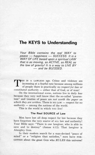 Ten commandments (prelim 1972)