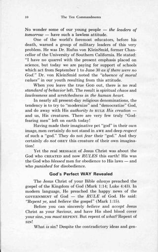 Ten commandments (prelim 1972)