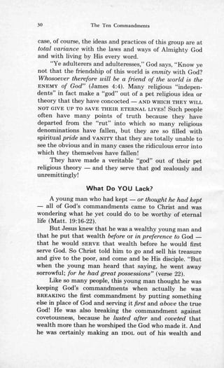 Ten commandments (prelim 1972) | PDF
