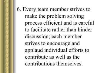 Ten components of effective team problem solving | PPT