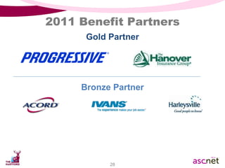 Bronze Partner Gold Partner 2011 Benefit Partners 