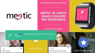 Avec Meetic, faites de belles rencontres sur votre montre
Android !
 