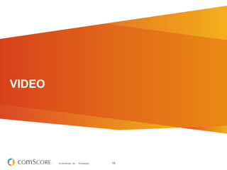 VIDEO




        © comScore, Inc.   Proprietary.   19
 