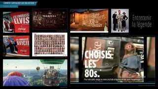 Chanel ReincarnationCampagne Jameson
Campagne Maison Martell
Campagne Getty Image - 20 ans
Campagne Perrier
Campagne Coca-Cola Choisis le bonheur
Campagne Coca-Cola I kissed
COMMENT CAPITALISER SUR SON HISTOIRE ?
FAIRE REVIVRE
Entretenir
la légende
 