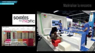 Corner Birchbox au Bon Marché
Magasin Google - Londres
COMMENT REDONNER DU SENS ?
Matérialiser la rencontre
REMATÉRIALISATION
 