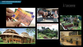 AMAP
Épicerie la Recharge - Bordeaux
Green School - Bali
Monnaies locales
COMMENT CAPITALISER SUR SON SAVOIR-FAIRE ?
À l’ancienne
FAIRE À L’ANCIENNE
 