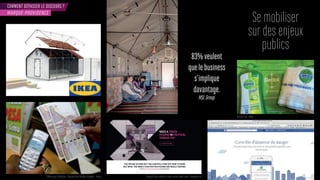 COMMENT DÉPASSER LE DISCOURS ?
MARQUE-PROVIDENCE
Se mobiliser
sur des enjeux
publics
Dettol / Taxi - Niger
Dispositif de la chaîne E4 pour inciter à aller voter - Royaume-UniMPesa pour SafariCom - Dispositif de transfert d’argent - Kenya
83%veulent
quelebusiness
s’implique
davantage.
MSLGroup
 