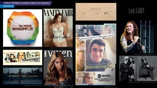 COMMENT RÉPONDRE AU BESOIN D’UNICITÉ DES INDIVIDUS ?
es
DIVERSITÉ
r er in ro d opper e are all t e same inside - aitl n r ce enner po r anit air - nnie ei o it
érie ecomin s - -
arl a er eld x onc ita rst x arine Roit eld - e ne normal
omas a el a ra ane race - ainst me -
Série Transparent - USA
ampa ne a n m e r e o o r leas re
 