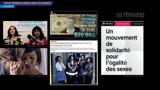 COMMENT RÉPONDRE AU BESOIN D’UNICITÉ DES INDIVIDUS ?
es éministes
DIVERSITÉ
é ense des droits - ariela astro - a
ampa ne omen n s po r ne e ie éminine s r les illets de -
ampa ne e or e po r l é alité des sexesampa ne old is ea ti l - no - nde
 
