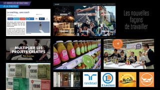 LES NOUVELLES INTERACTIONS !
es no elles
a ons
de travailler
À LA SYNERGIE
e or - late orme de rea x parta és tra ers le monde
ollecti ain rprises - ontre il
o or in a maison le e - Ro en
on ien - amme de so pes iss es d ne colla oration ert e se
 